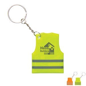 Reflective Safety Vest Keytag