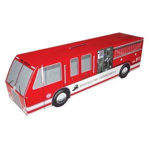 Fire Truck Bank, Paper Board