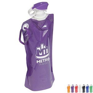 Hourglass Collapsible Water Bottle, 16.9oz.