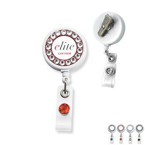 Custom Retractable Badge Reel with Silver Sport Clips