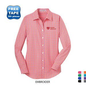 Port Authority® Gingham Easy Care Ladies' Shirt