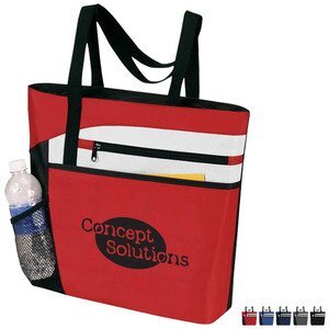 Rocket Zip Pockets 600D Polyester Tote