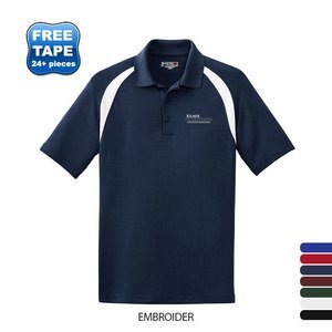 Sport-Tek® Dry Zone® Colorblock Raglan Men's Performance Polo