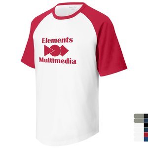 Sport-Tek® Cotton Colorblock Raglan Men's Tee