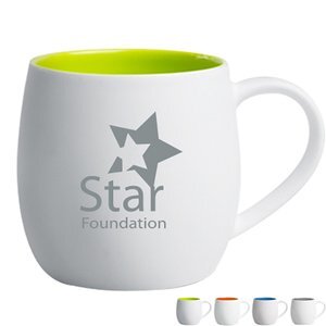 White Quartz Ceramic Mug, 12oz.