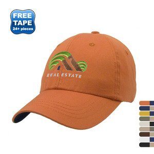 Chino Washed Cotton Twill Unconstructed Cap with Contrasting Underbill