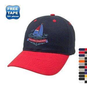 Two Tone Brushed Cotton Twill Semi-Constructed Cap