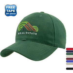 Brushed Cotton Twill Semi-Constructed Cap with Ring Buckle Closure