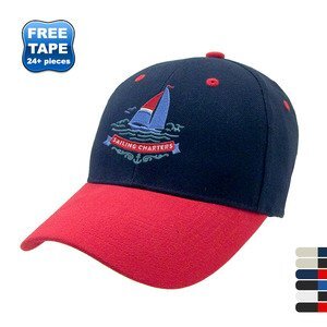 Two Tone Heavyweight Washed Brushed Cotton Twill Constructed Cap