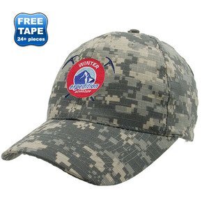 Digital Camo Cotton Twill Unconstructed Cap