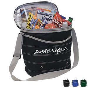 Zebra Striped Polyester Cooler Bag