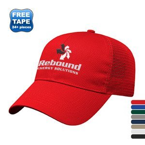 Value Cotton Twill Constructed Cap with Mesh Back
