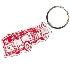 Soft Vinyl Key Tag, Fire Truck