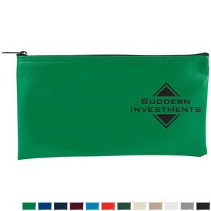Horizontal Vinyl Bank Bag, 10.5" x 5.5"
