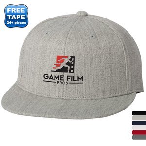Flexfit® Wool Blend Constructed Fitted Flat Bill Cap