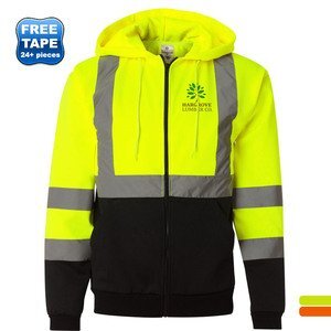 ML Kishigo®  Hi-Vis Hooded Full-Zip Men's Sweatshirt