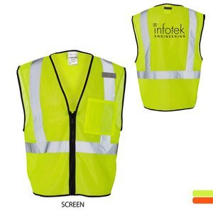 ML Kishigo® Economy Mesh Safety Vest with Zipper Closure