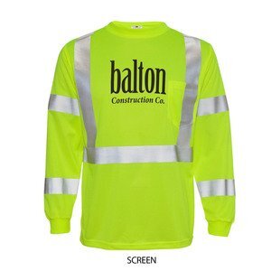 ML Kishigo® Microfiber Long Sleeve Men's Performance Class 3 Safety Tee