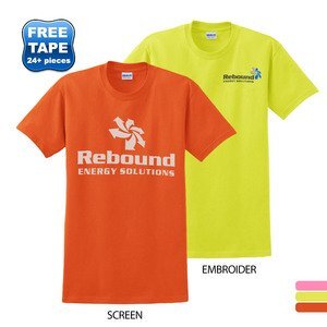 Gildan® Ultra Cotton™ 50/50  Men's Tee, Safety Colors