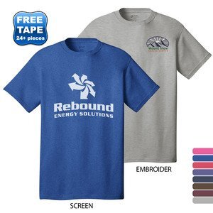 Port & Company® 50/50 Heathered Men's Tee