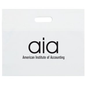 White Take Home Plastic Bag, 16" x 13"