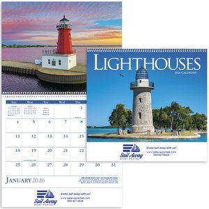 Lighthouses Wall Calendar