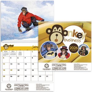 Monkey Business Wall Calendar