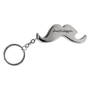 Mustache Bottle Opener Keychain