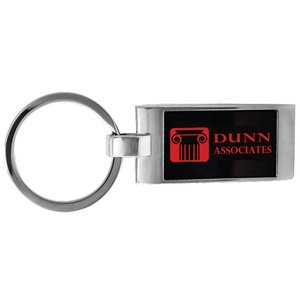 Simple Rectangle Metal Keychain