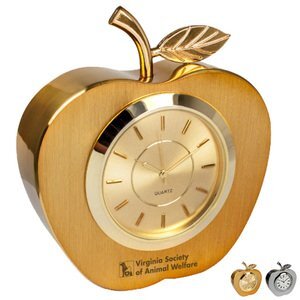 Metal Apple Desk Clock