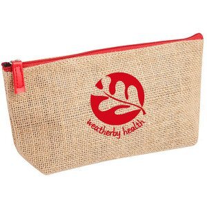 Jute Zipper Amenity Bag