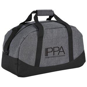 Graphite Polycanvas Gym Duffel Bag, 18"