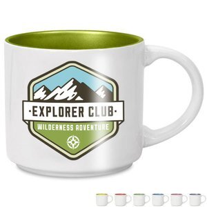 Metro Two-Tone Ceramic Mug, 14oz.