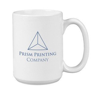 Mighty Glossy Ceramic Mug, 15oz. - White