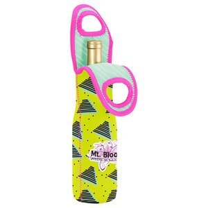 Single Bottle Neoprene Wine Tote Sleeve, Duplex