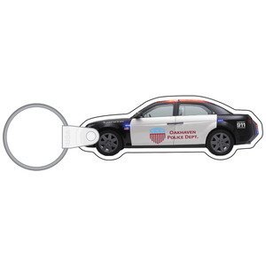 Police Car Soft Vinyl Key Tag
