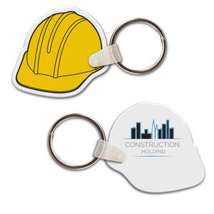 Hard Hat Soft Vinyl Key Tag