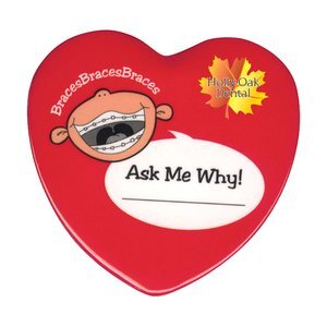 Heart Button, 2-1/4"