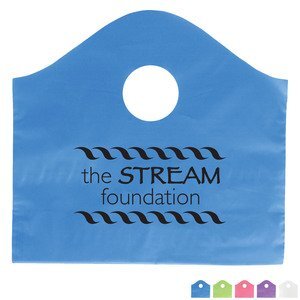 Frosted Super Wave Handle Bag, 11" x 12"