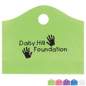 Frosted Super Wave Handle Bag, 15" x 18"