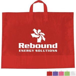 Color Frosted Soft Loop Handle Bag, 18" x 22"