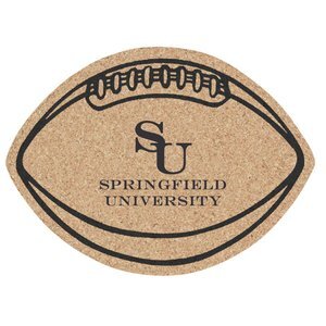 Football Cork Coaster, 4-5/8"