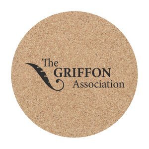 Round Cork Coaster, 4"