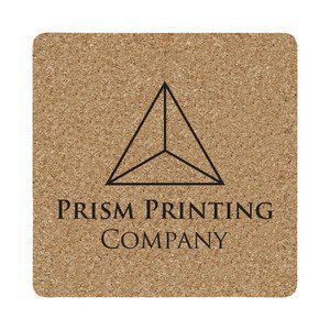 Square Cork Coaster, 4"