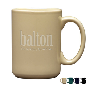 Etched Atlas Mug, 15oz.