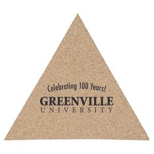 Triangle Cork Coaster, 5-1/4"