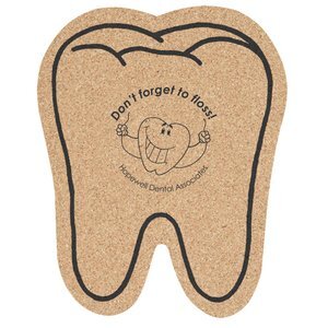 Tooth Cork Coaster, 5-1/2"