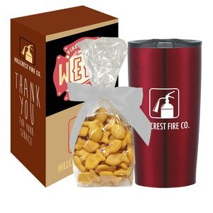Himalayan Tumbler w/ Goldfish Crackers Gift Set in a Custom Box