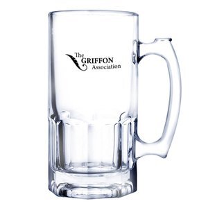 Jumbo Glass Beer Mug, 33oz.