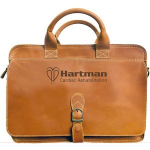 Texas Canyon Leather Briefcase